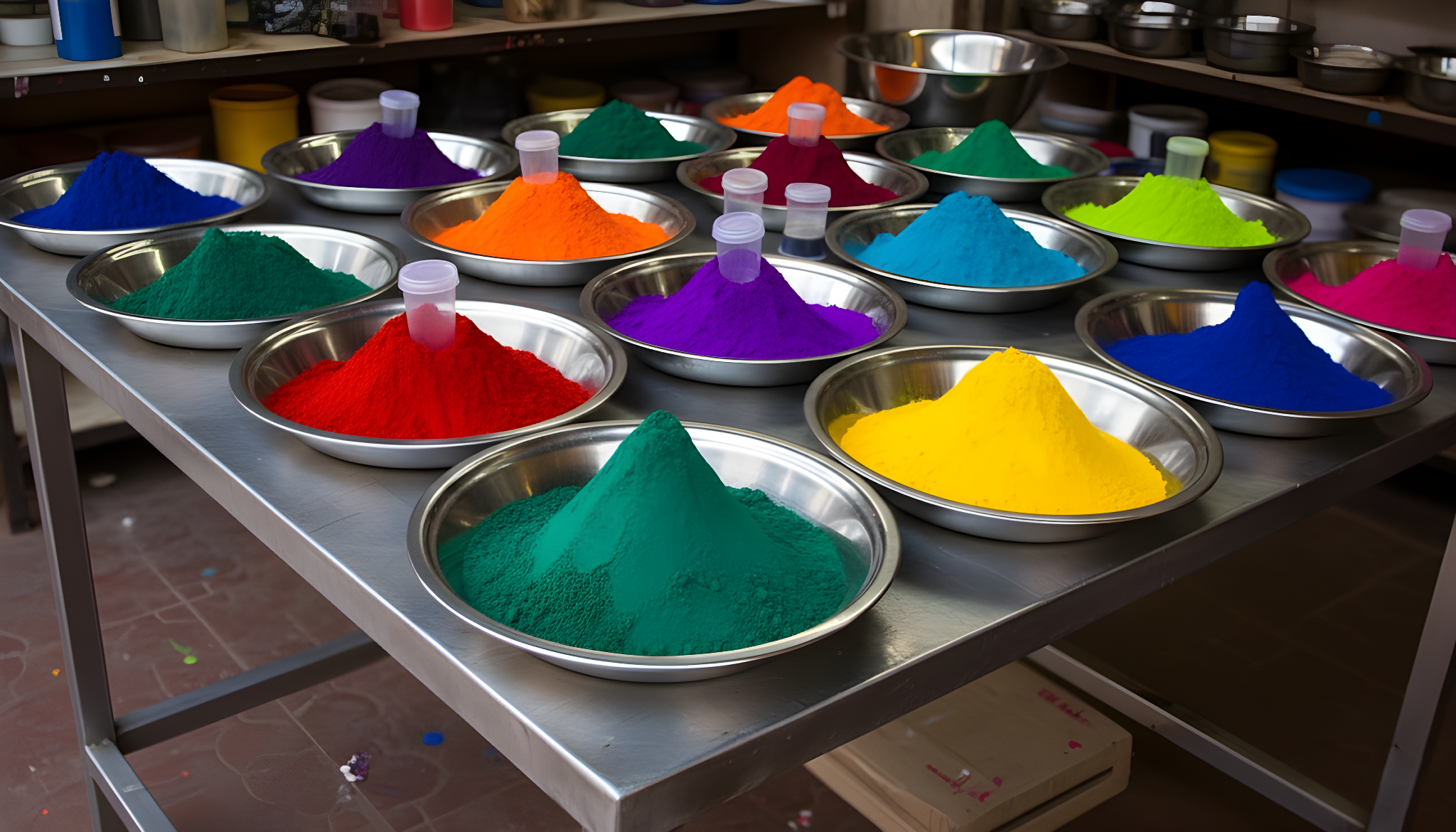 Ciotole vernice a polvere